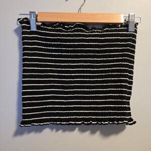 Striped Smocked Tube Top+